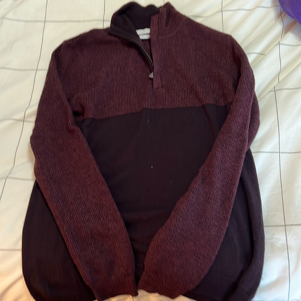Calvin Klein Maroon Quarter Zip